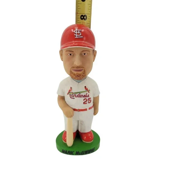 Vintage Mark McGwire Cardinals Hand Painted Bobble Head Bobble Dobble w/ Box - Picture 10 of 14